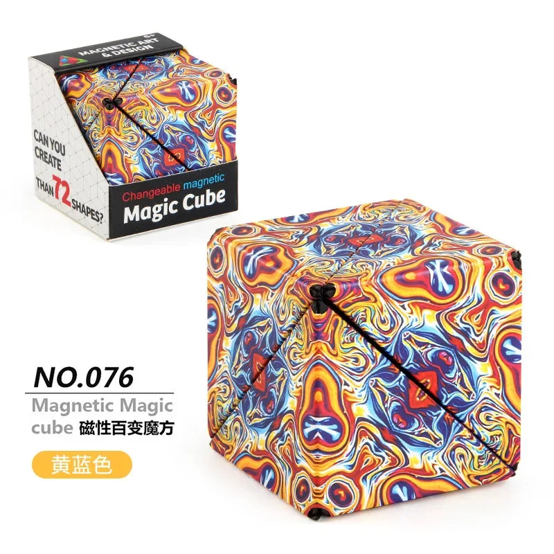 Zauberwürfel Anti Stress Spielzeug magnetischer 3D Drehwürfel Magischer Würfel