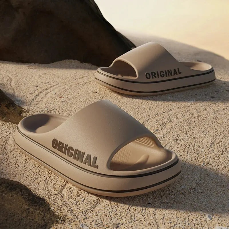 Badelatschen Hausschuhe Flip Flops Frauen Herren Sandalen rutschfeste Sohle