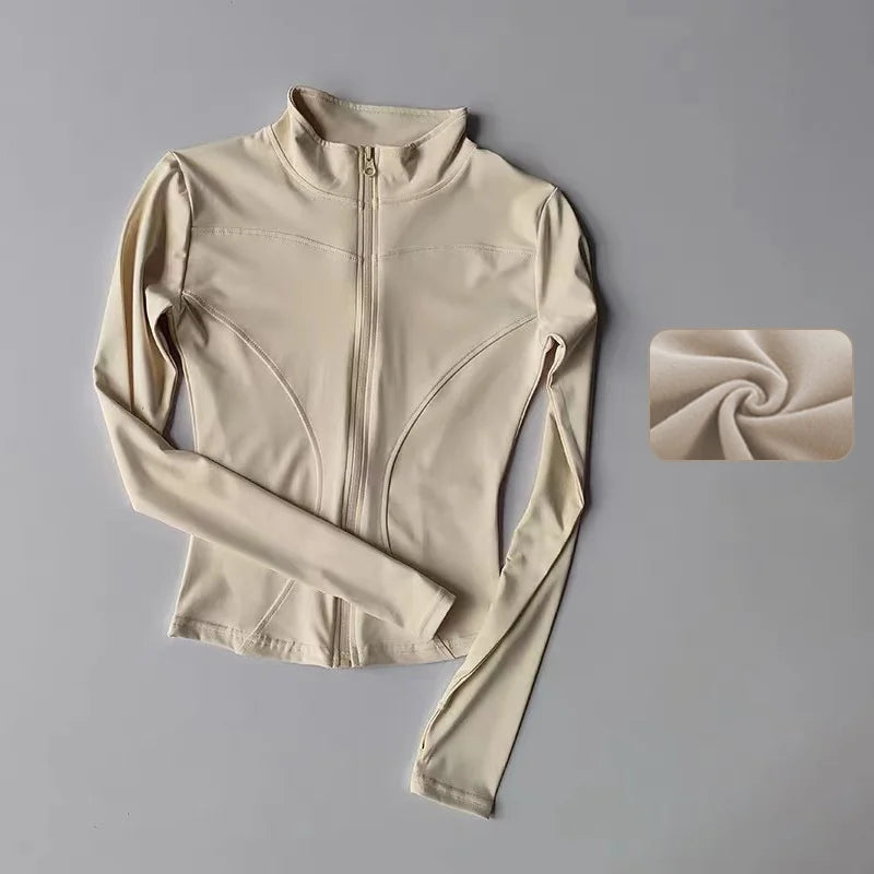 Damen Sportjacke Sweatshirt Fitness Gym Jacke Freizeitjacke Yoga Sportswear