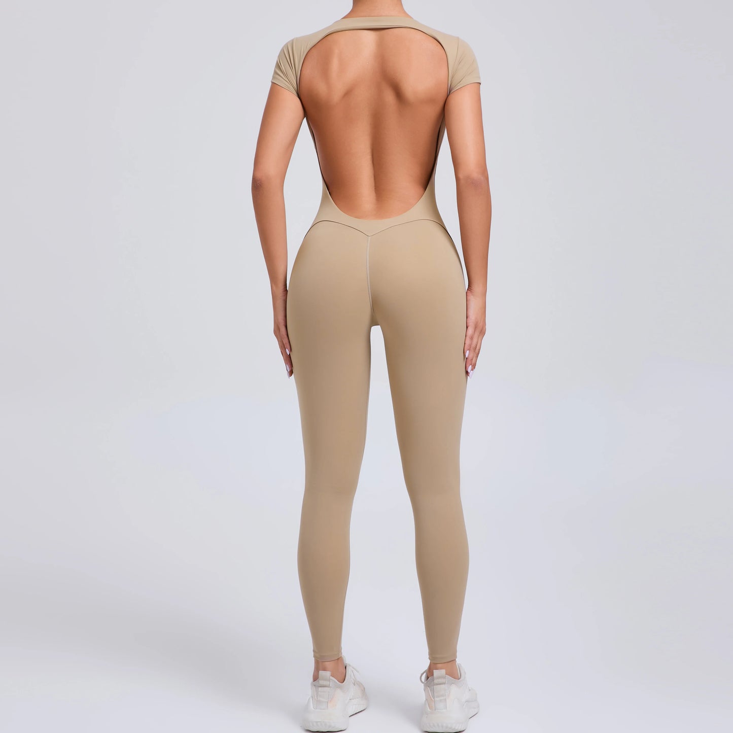 Tuta intera Sportiva Donna Rompers Pantaloni Yoga Palestra Sexy Jumpsuit Tutina