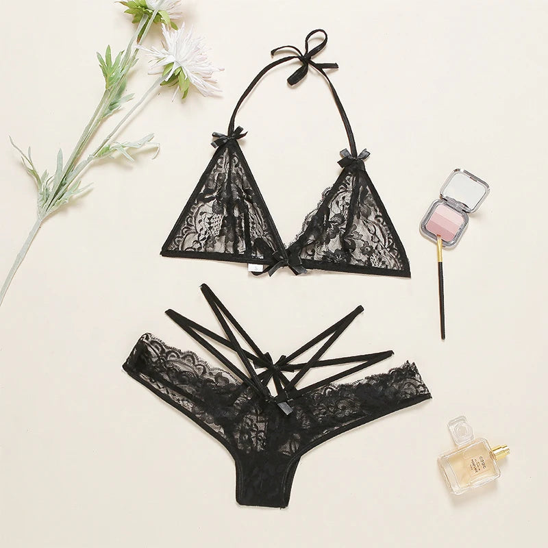 Damen Bikini BH Set Tanga Höschen Sexy Schlüpfer Slip Dessous Unterwäsche