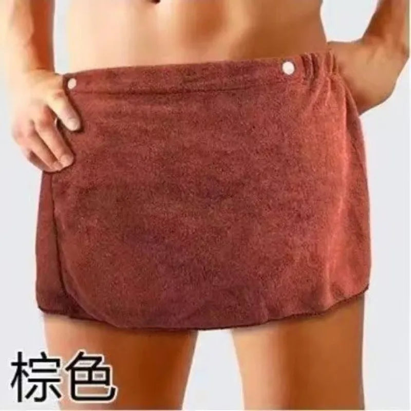 Saunatuch Herren Handtuch Saunakilt Sarong Kilt Wellness Sauna Tuch mit Tasche