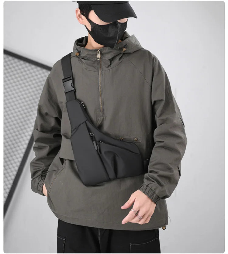 Borsa da petto Zaino Monospalla Marsupio Per Uomo Borsello Moto Fondina