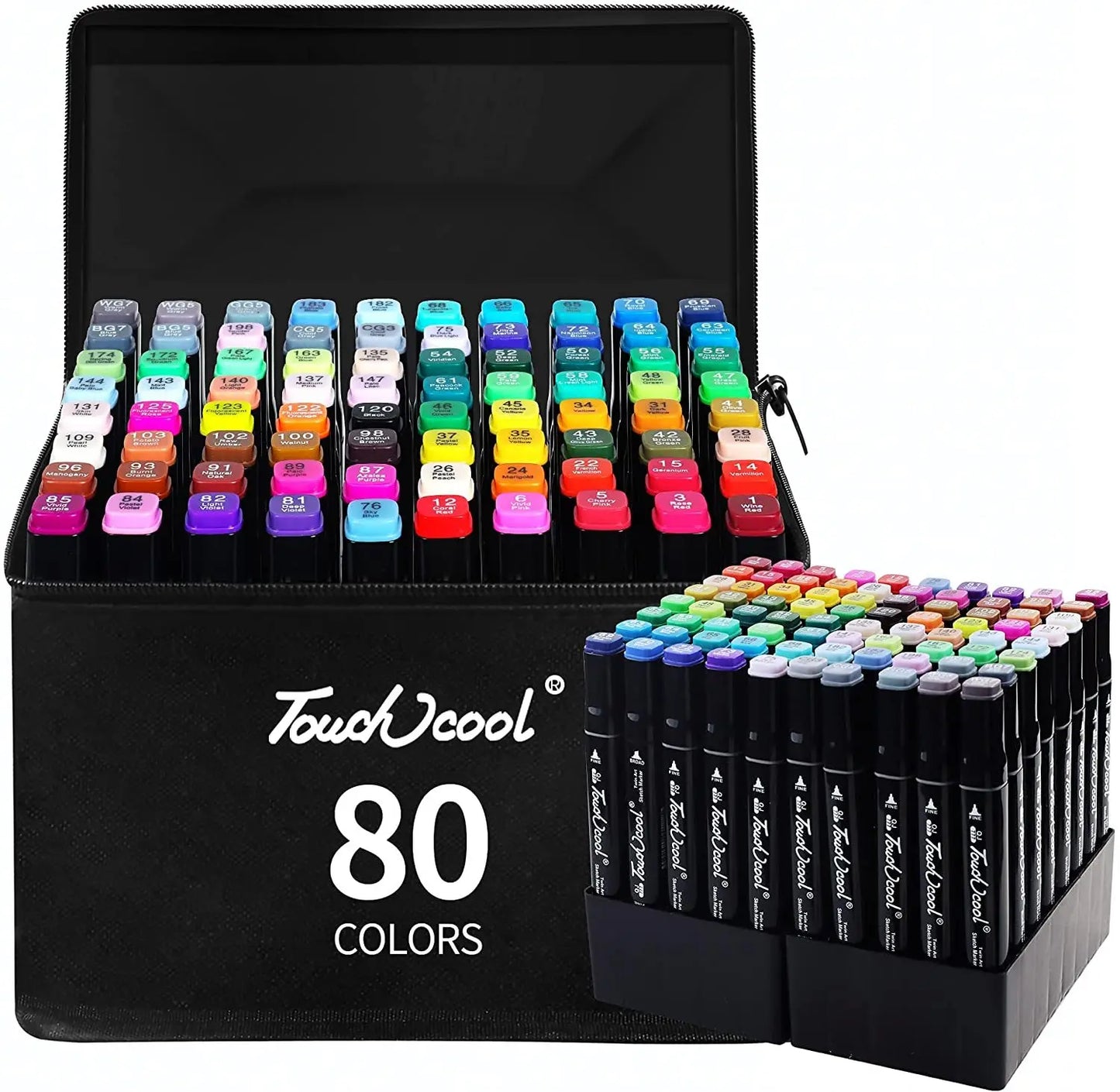 24-80 Farben Kunst Stifte Acrylstifte Permanent Marker Filzstifte Buntstifte