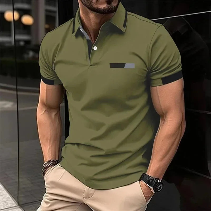 Herren Poloshirt POLO Shirt T-Shirt Kurzarm Hemd Fashion Polohemd Herrenmode Top