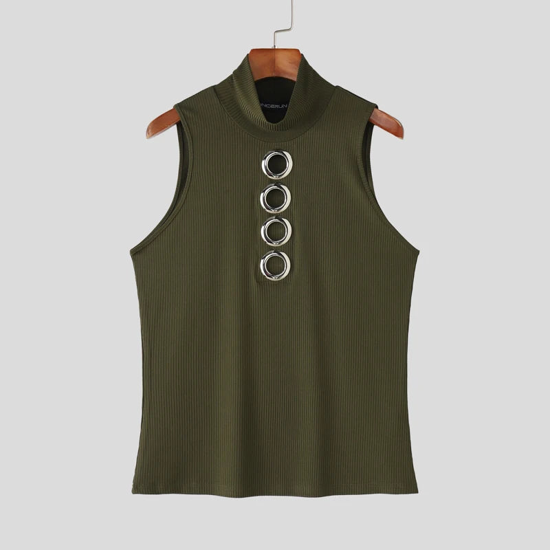 Herren Oberteil Ärmellos Tank Top Sexy Shirt Clubwear Muskel T-Shirt Unterhemd