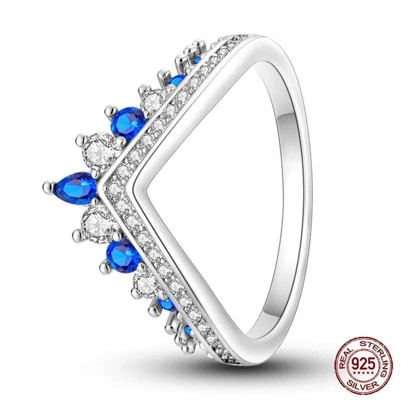 Massiv Sterling Silber 925 Ring filigran Fashion Damenring mit AAA Zirkonia