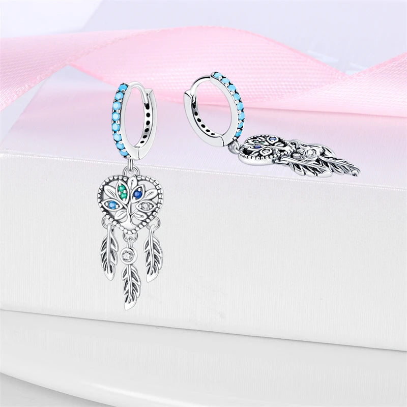 Creolen 925 Silber Ohrringe Zirkonia | Hypoallergen | Luxus Ohrstecker Geschenk