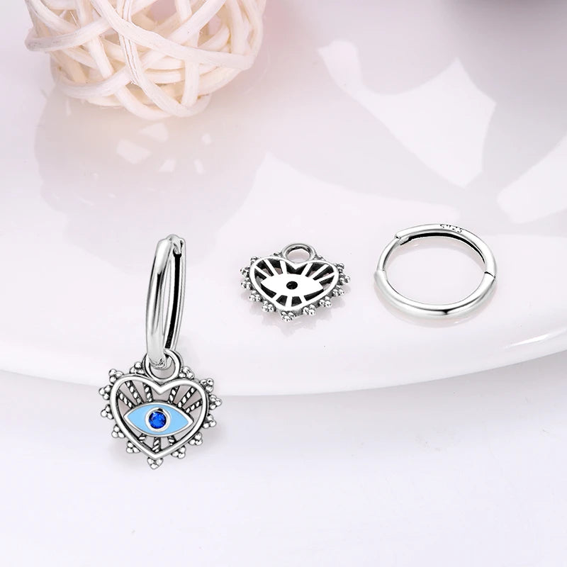 Creolen 925 Silber Ohrringe Zirkonia | Hypoallergen | Luxus Ohrstecker Geschenk