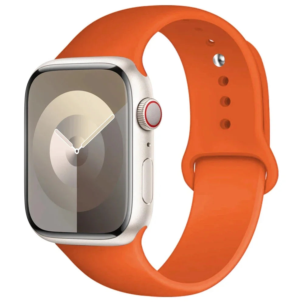 Silikon Armband für Apple Watch Series 9 8 7 6 5 4 3 SE Ultra Sport Band iWatch