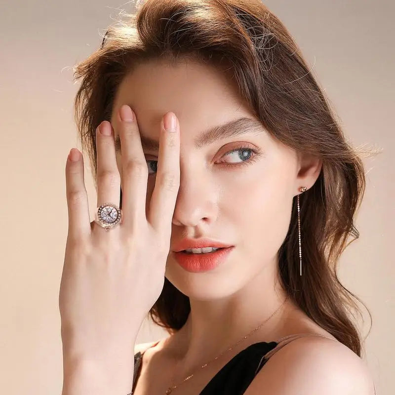 Fashion Fingeruhr Ringuhr Punk Finger Mini Uhr Quarzuhr Ring Herren Damen