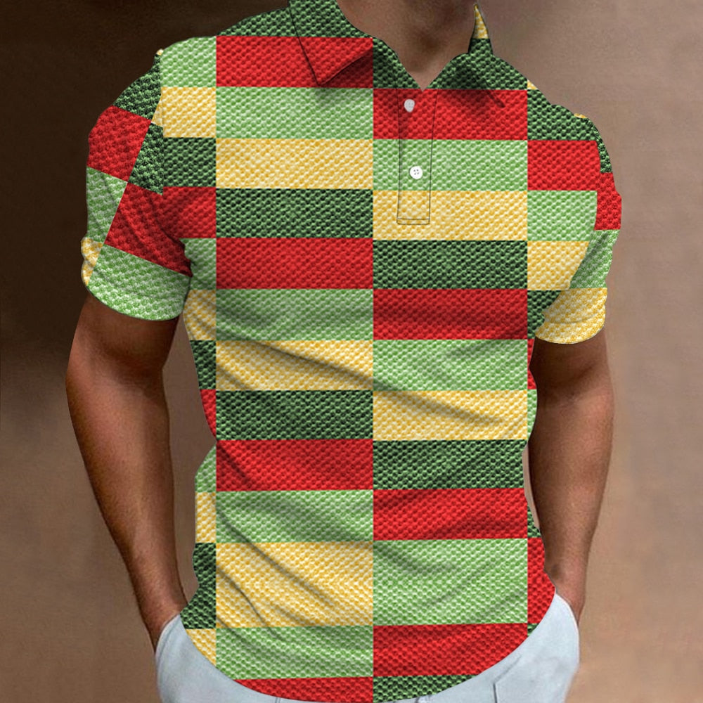 Herren Poloshirt POLO Shirt Zip Kontrast Kragen Kurzarm Slim Fit Hemd Polohemd Neu
