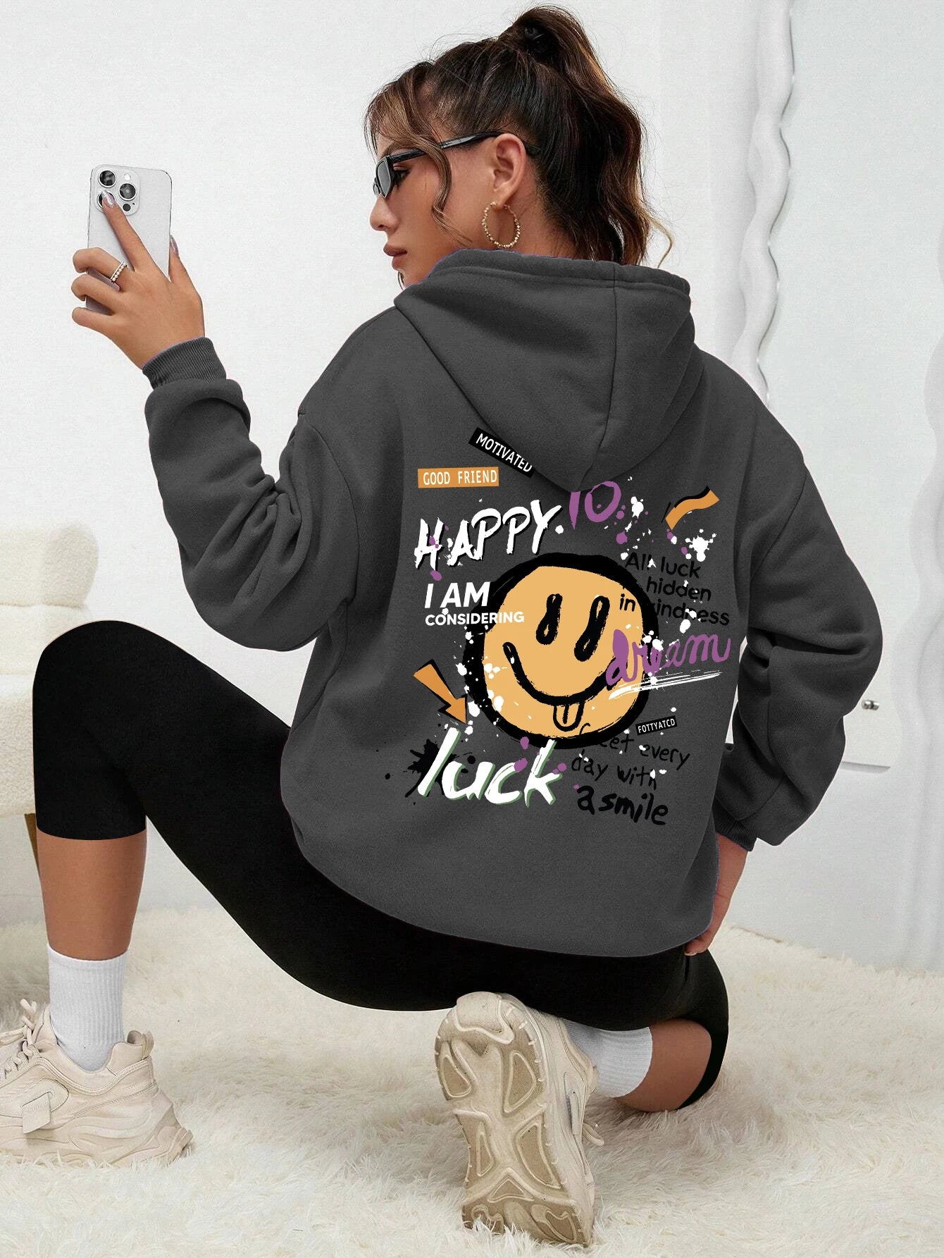 Teddybär Kapuzenpullover Sweatshirt Fleece Hoodie Pulli Damen Kapuzenpulli Shirt