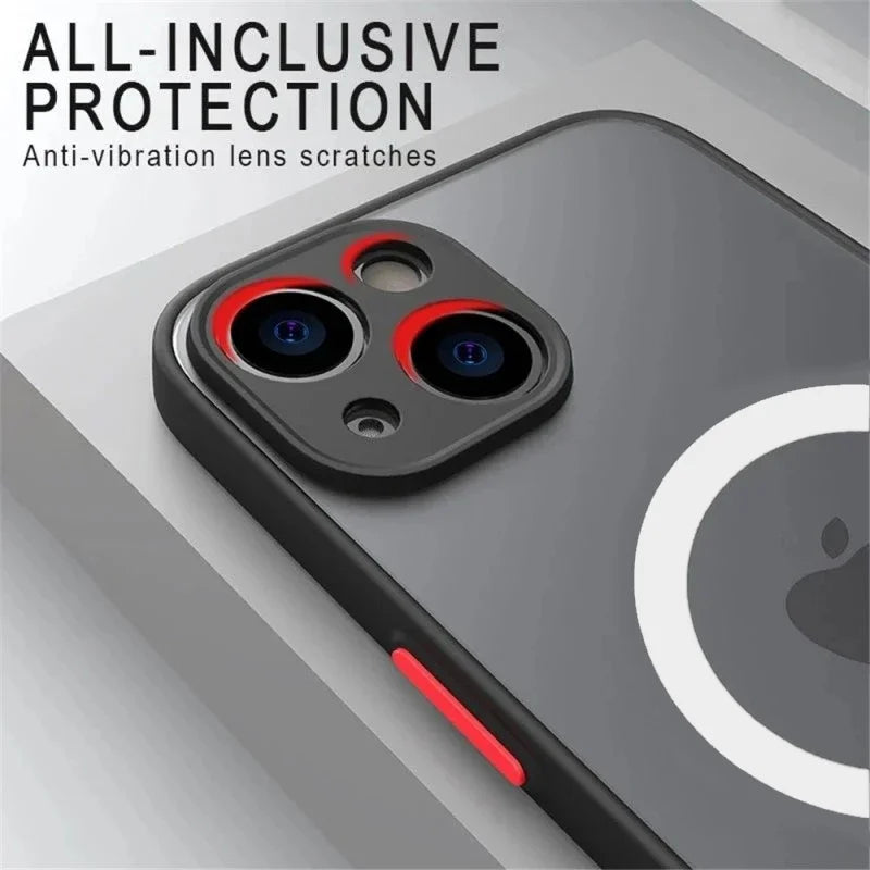Custodia Cover Magsafe cellulare per iPhone 13 14 15 16 pro max Silicone Bumper