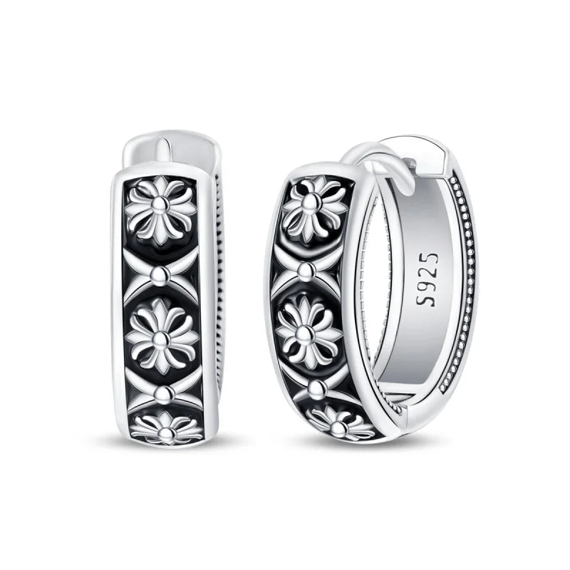 Creole Argento 925 Sterling Zirconi | Orecchini Eleganti Ipoallergenici Regalo
