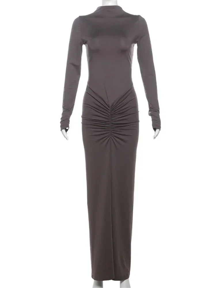 Frauen Kleid rückenfreies Partykleid Langes Trägerkleid Abendkleid Cocktailkleid