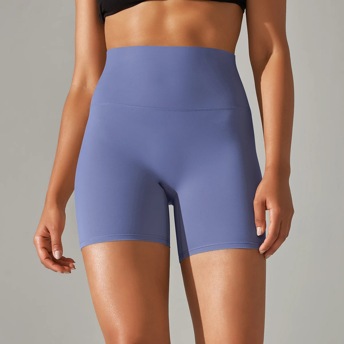 Damen Yoga Shorts hohe Taille Push-Up Damen Sport Hot Pants Fitness Gym Hotpants