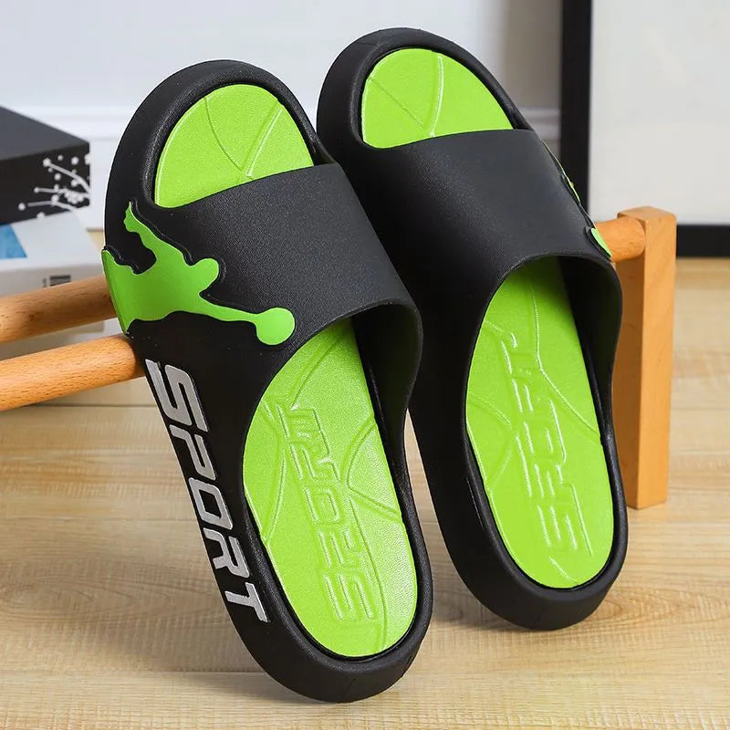 Badelatschen Hausschuhe Flip Flops Frauen Herren Sandalen Weiche EVA Sohle