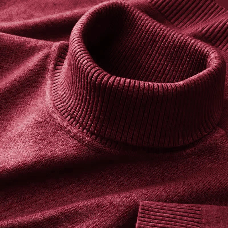 Herren Rollkragen Pullover Sweatshirt Pulli Zipper Sweater Shirt Langarmshirt