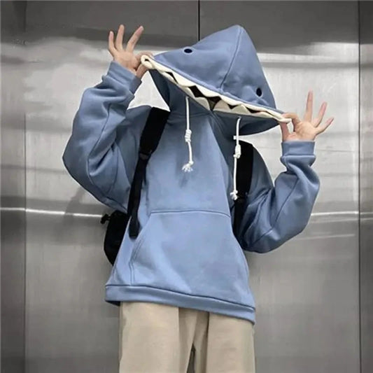 Shark Kapuzenpullover Sweatshirt Hoodie Pulli Damen Kapuzenpulli Streetwear