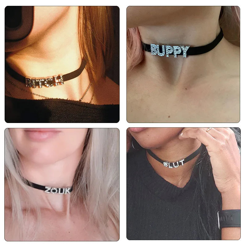 Sexy Halsband Harness Kette BH Gürtel Punk Goth Frauen Bdsm Bondage Chocker