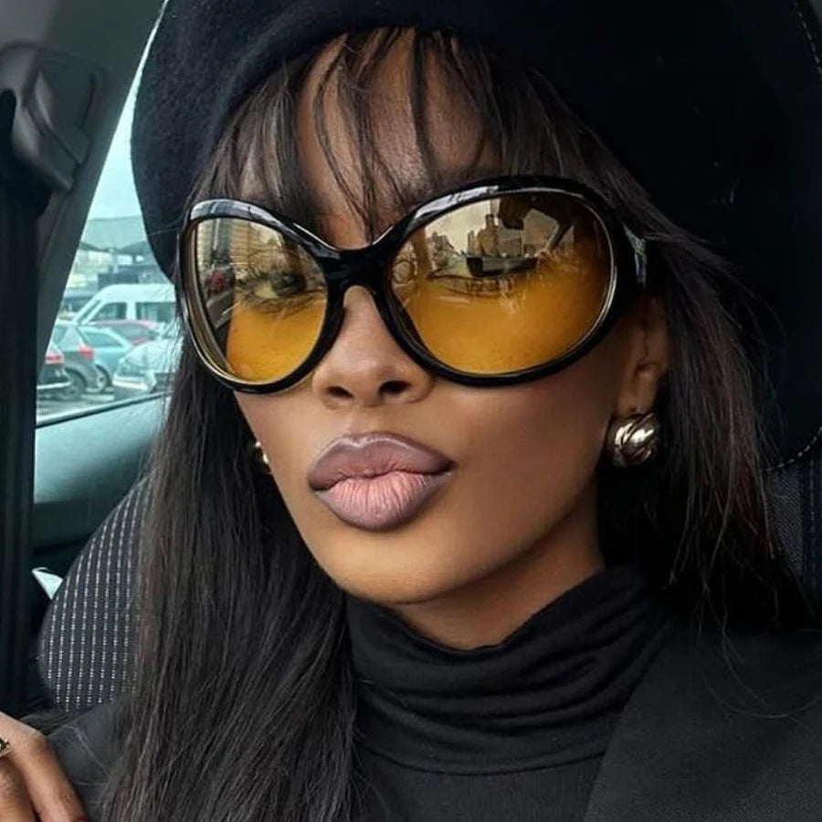 Damen Sonnenbrille Designer Luxus Brille  Cat Eye Gläser Vintage UV400