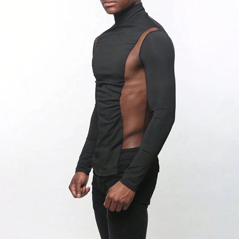 Fetisch Fashion Männer Sexy Bodysuits Herren Body Shirts Hemd Transparent Club