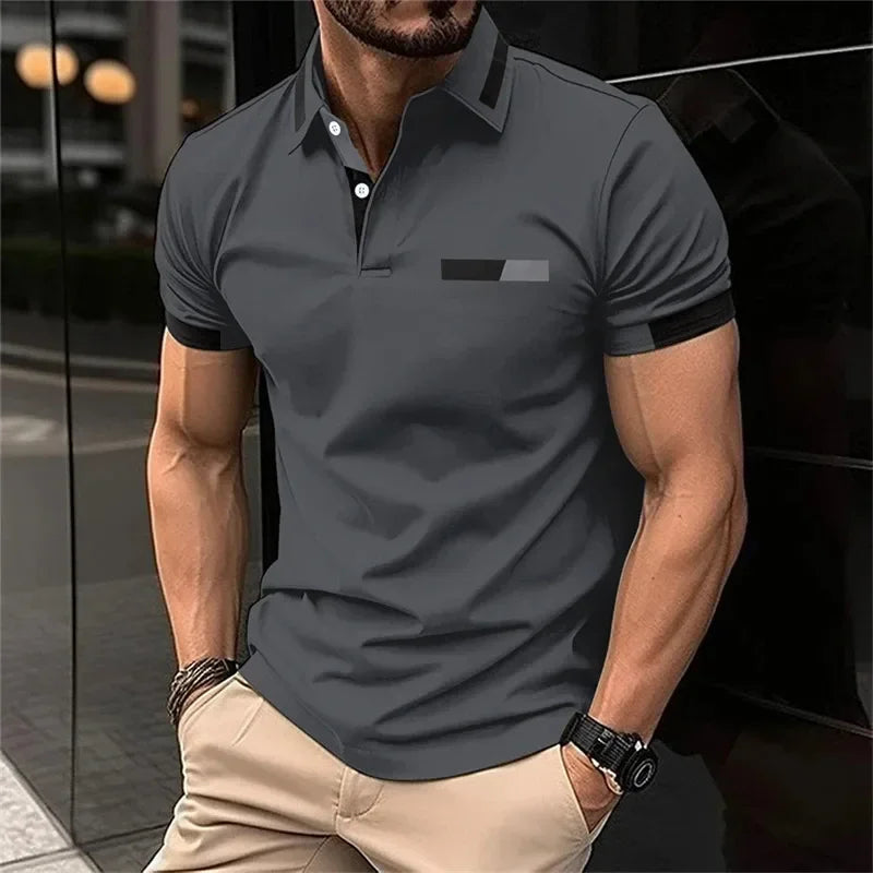 Herren Poloshirt POLO Shirt T-Shirt Kurzarm Hemd Fashion Polohemd Herrenmode Top