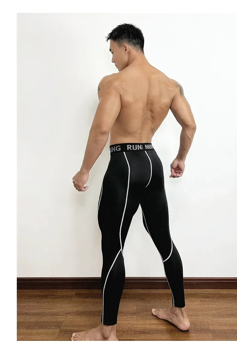 Herren Leggings Sporthose Jogginghose Trainingshose Lauf Hose Kompressionshose