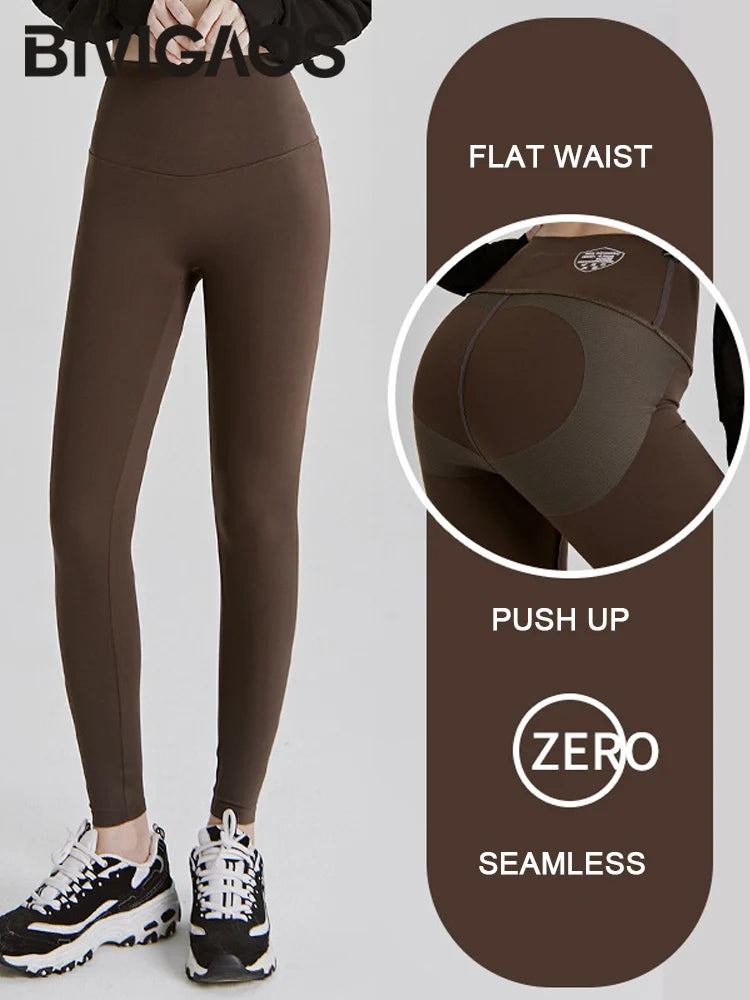 Yoga Leggings Push Up Damen Sport Hose Fitness Gym Stretch Leggins Jogginghose