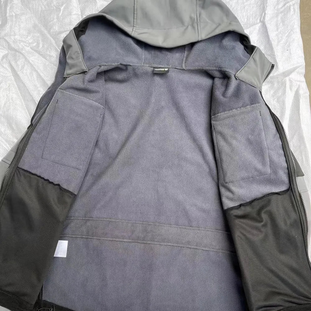 Herren Windbreaker Trekking Jacke Windjacke Outdoor Military Kapuzenjacke