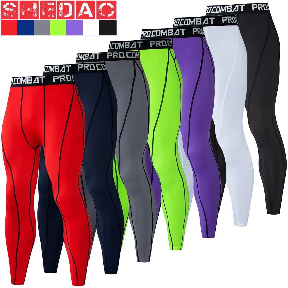 Herren Leggings Sporthose Jogginghose Trainingshose Lauf Hose Kompressionshose