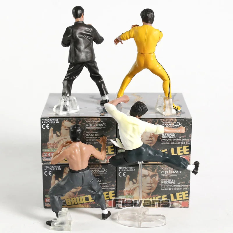 4Stk/set Bruce Lee Action Figur Enter The Dragon Model Spielzeug Figuren10cm