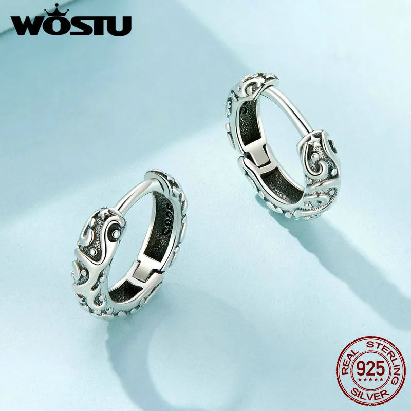 1 Paar Creolen aus 925 Sterling Silber Ohrringe Zirkonia Ohrstecker NEU