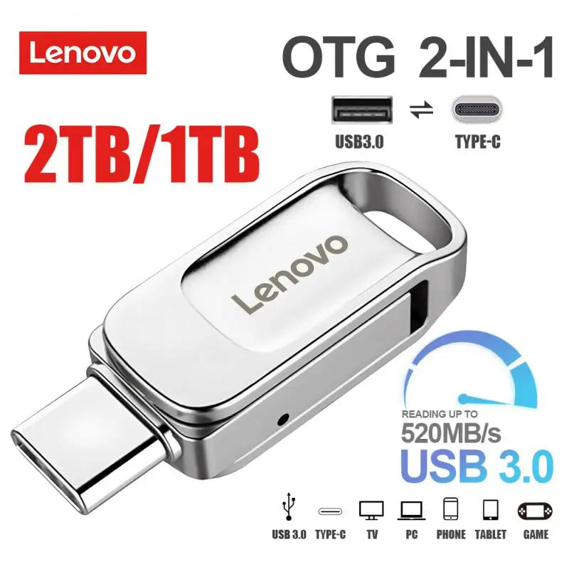 USB Stick 2TB 1TB USB-C Speicherstick Memorystick USB Speicher 256GB 512GB PC