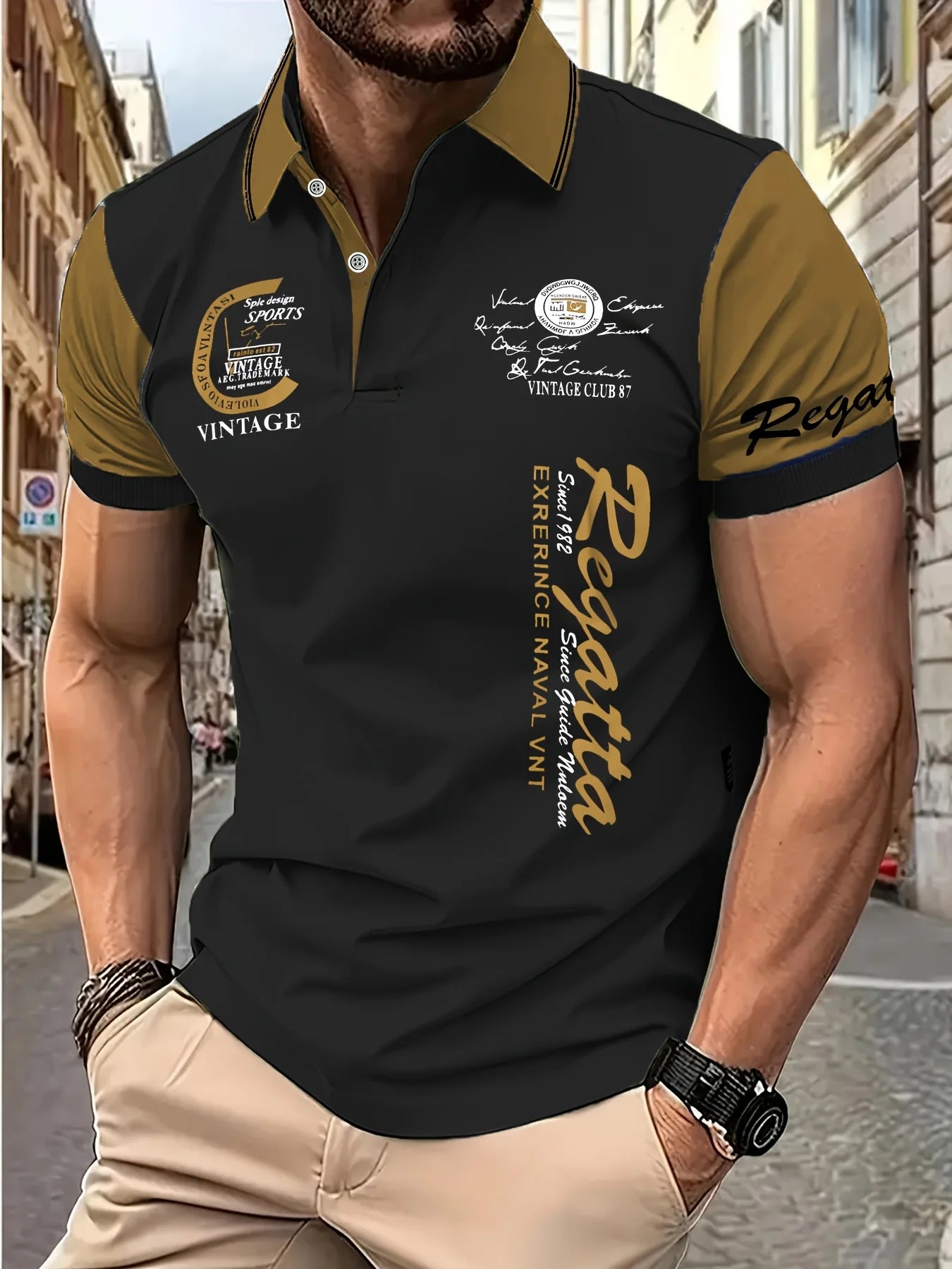 Herren Poloshirt POLO Shirt T-Shirt Kurzarm Hemd Fashion Polohemd Herrenmode Top