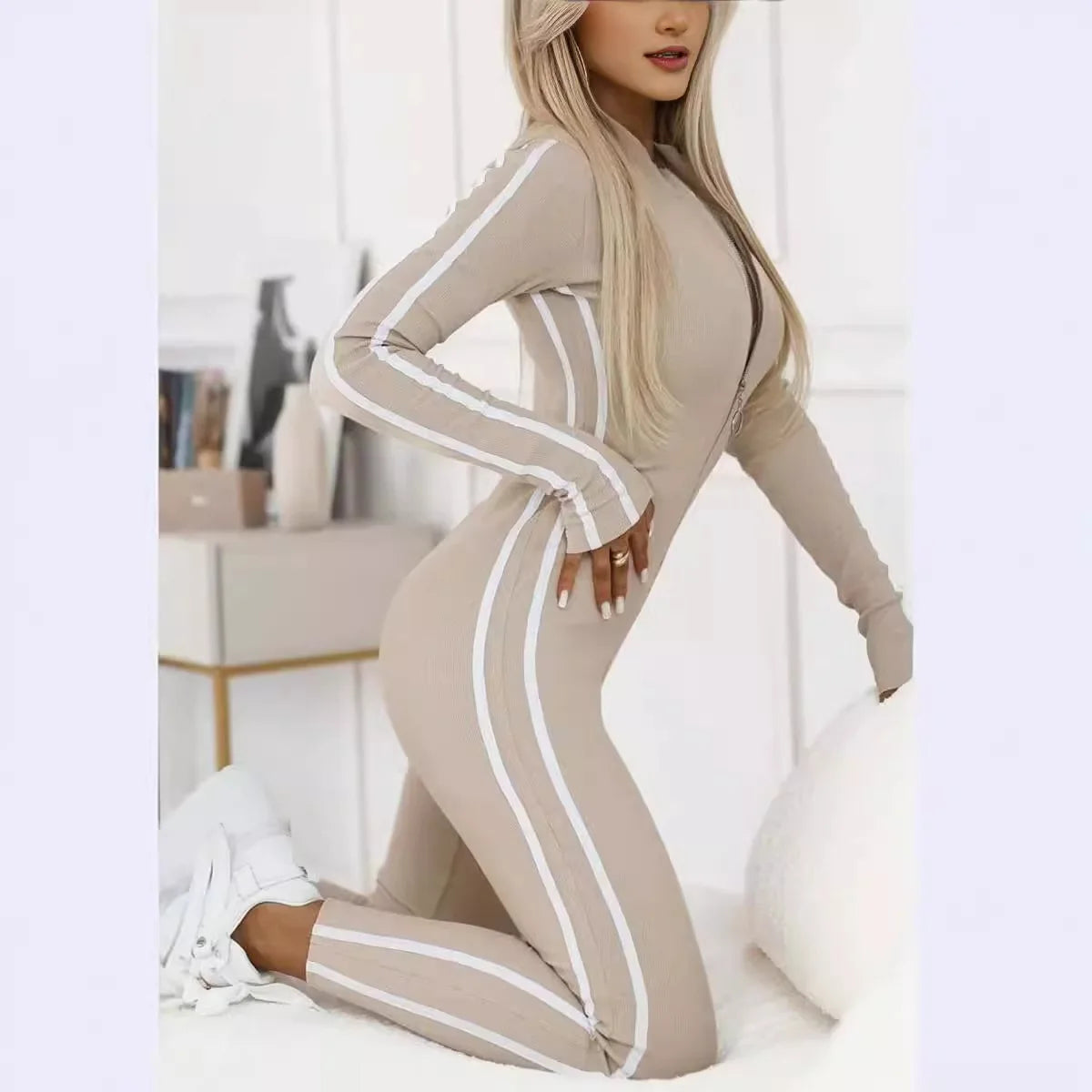 Yoga Fitness Overalls Jumpsuit Gym Stretch Leggings Jogging Anzug Top Push Up