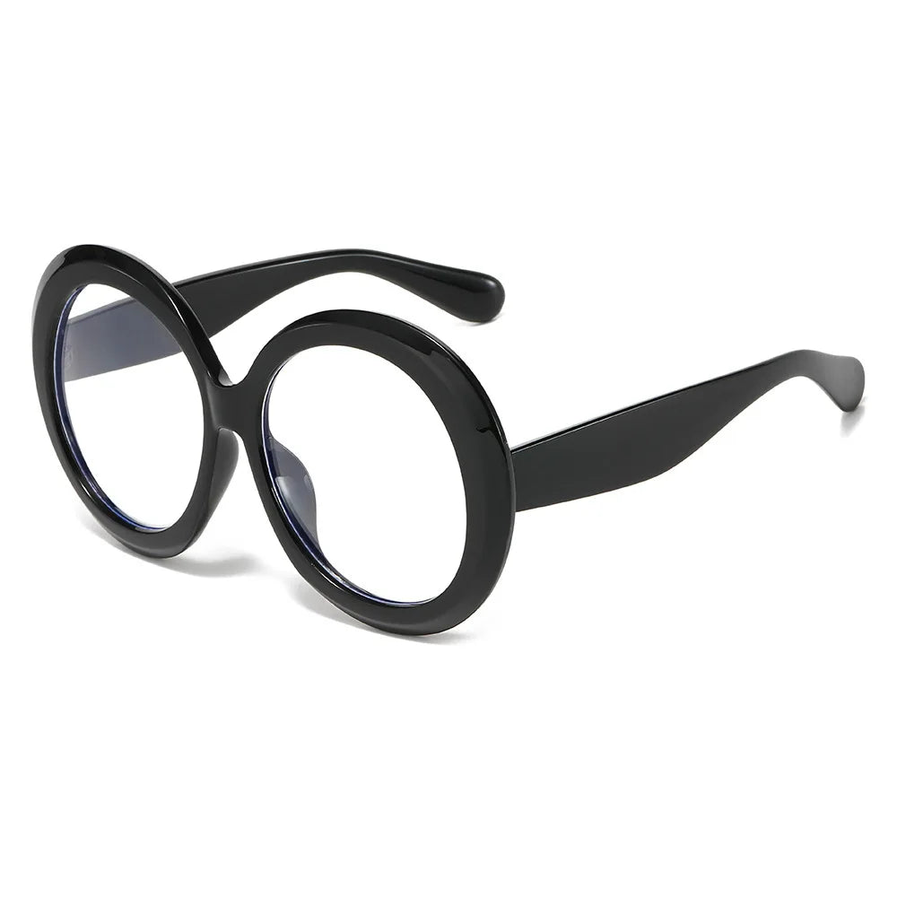 JNPCXI Übergroße Runde Sonnenbrille Frauen Männer Luxus Marke Großen Rahmen Sonnenbrille Brille Große Shades Unisex Reiten Brillen