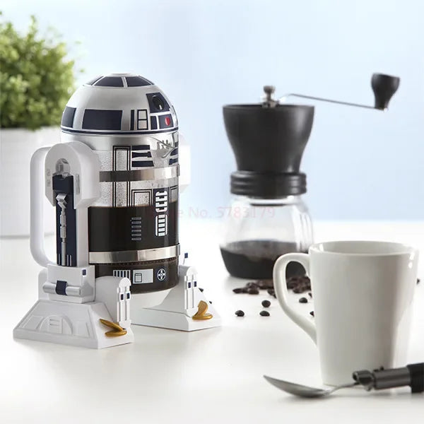 French Press 960ml R2-D2 Moka Kaffeemaschine Kaffeekanne Kaffeepresse Kaffee Tee