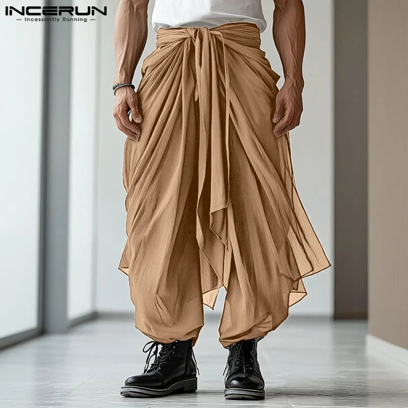 Männer Hose Haremshosen Pumphosen Pluderhosen Hosenrock Herrenrock Kilt Jogger