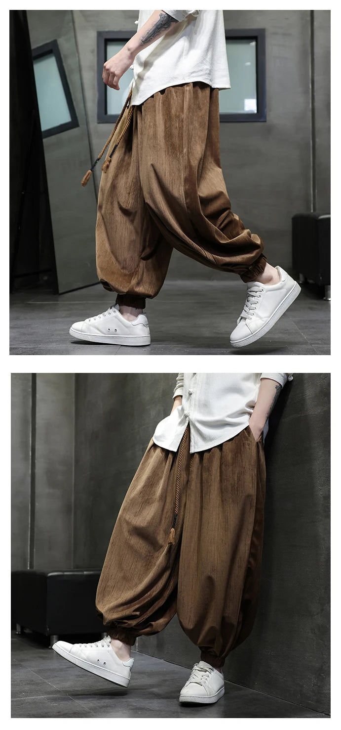 Männer Hose Haremshosen Pumphosen Pluderhosen Hosenrock Herrenrock Kilt Jogger