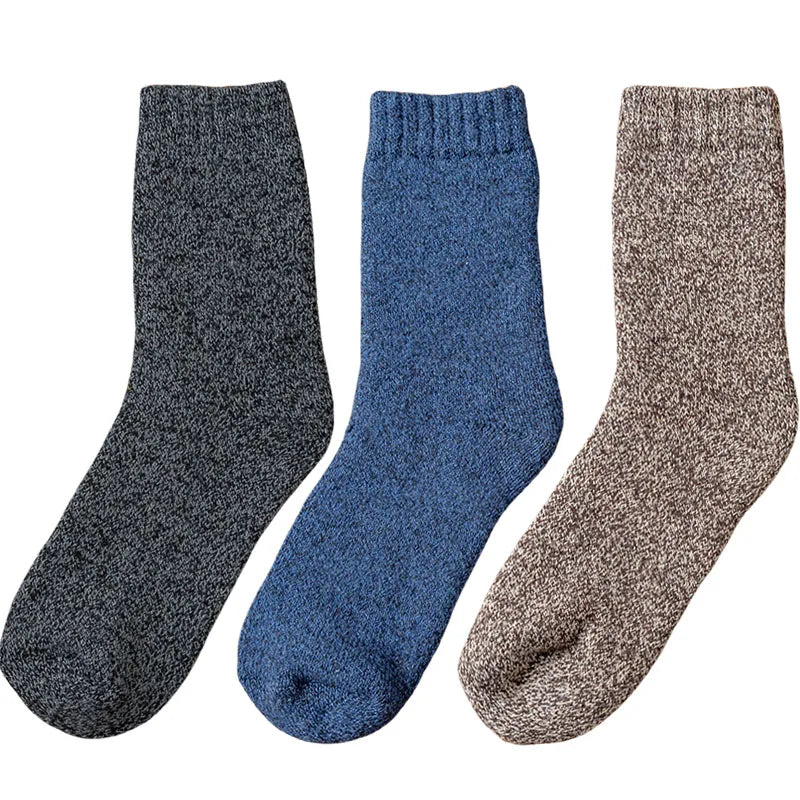 3 Paar Herren Wintersocken Socken Merinowolle Norweger Wollsocken Größe 38-45