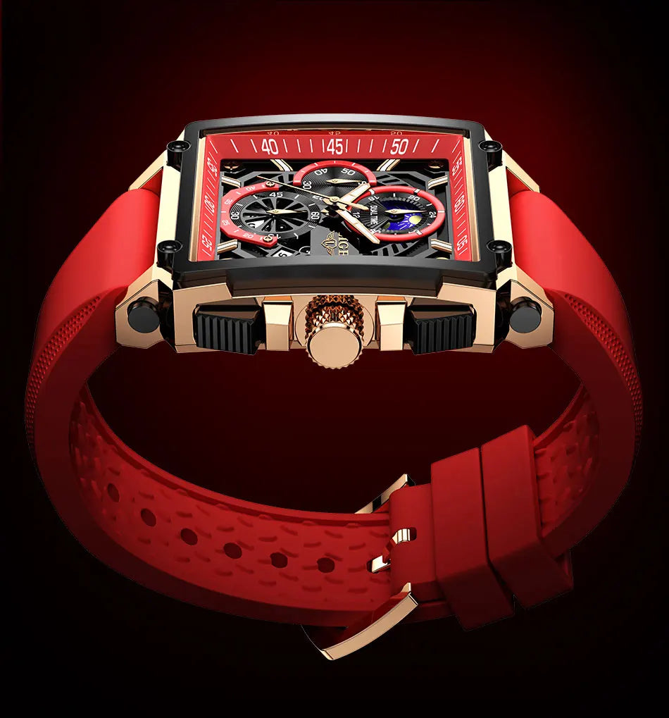 Orologio Uomo Quarzo Acciaio Inossidabile Orologio digitale Cronografo sportivo