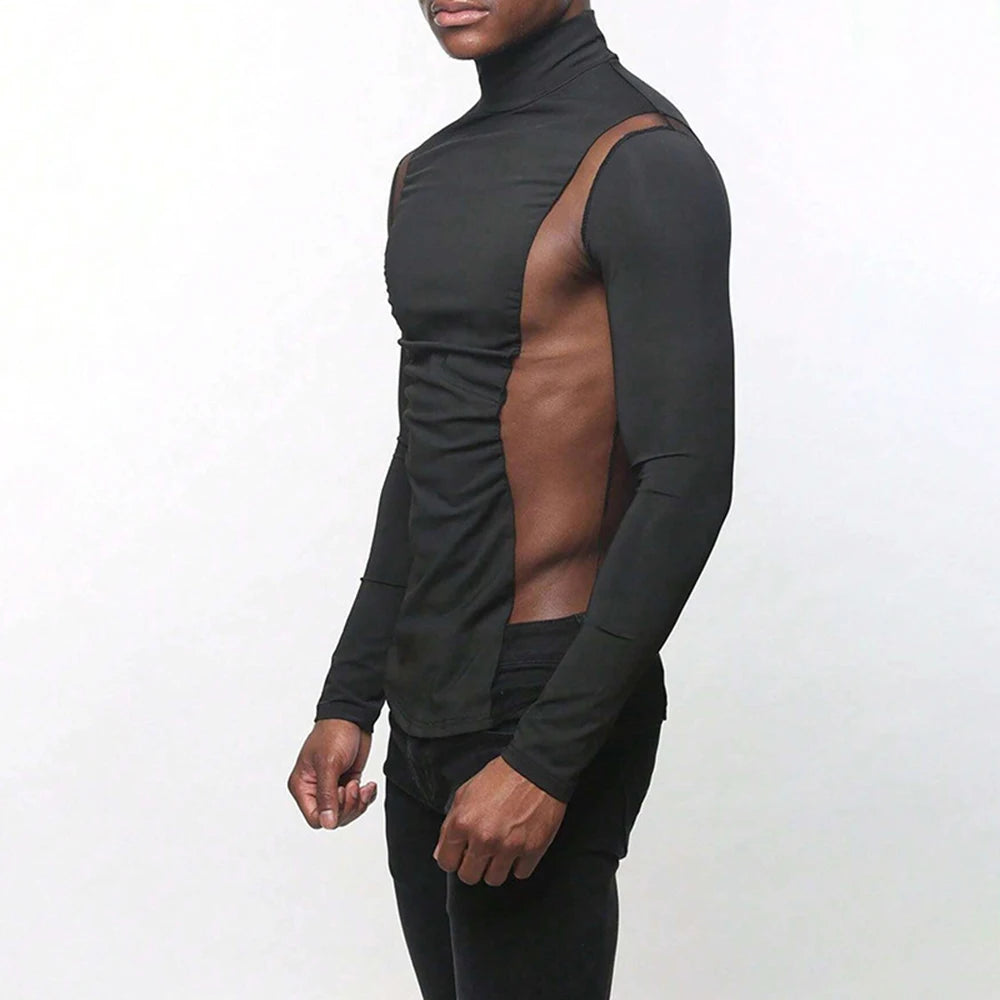 Fetisch Fashion Männer Sexy Bodysuits Herren Body Shirts Hemd Transparent Club