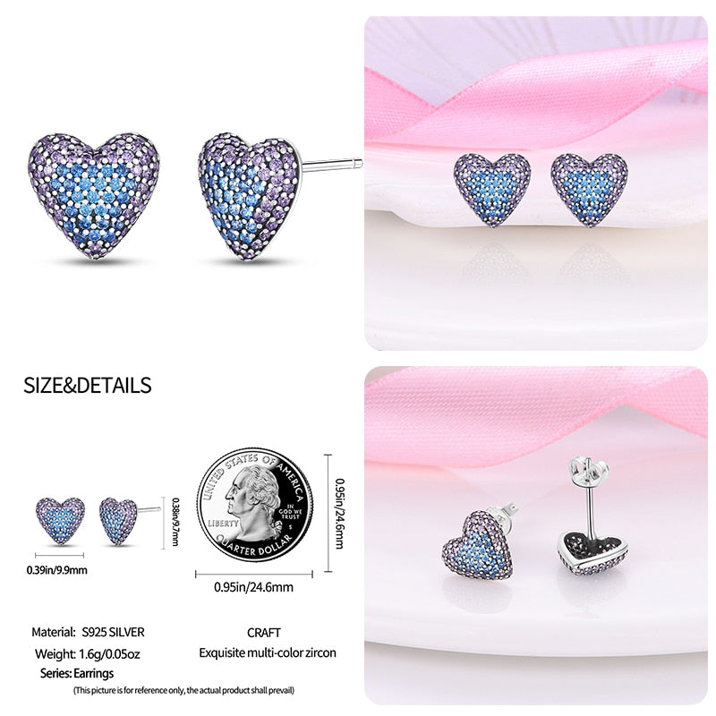 1 Paar Creolen aus 925 Sterling Silber Ohrringe Zirkonia Ohrstecker NEU