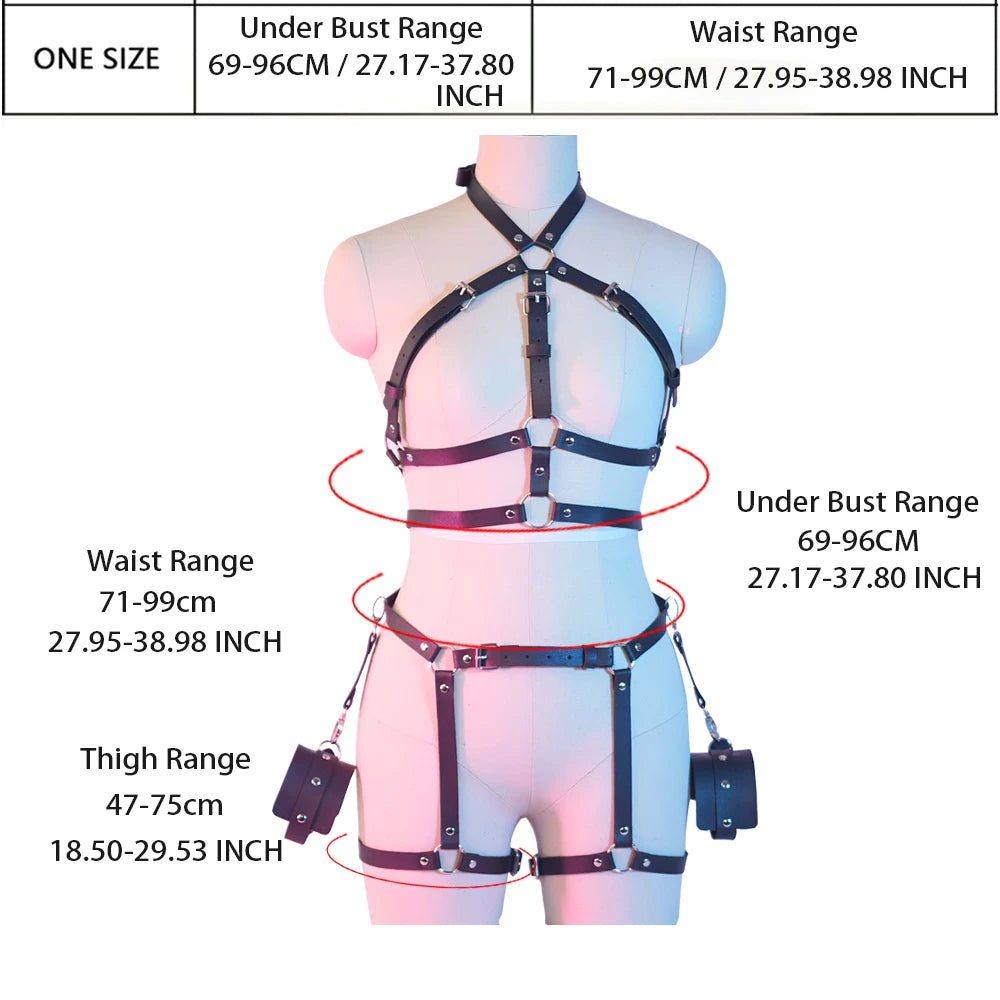 Intimo Lingerie Sexy Toy Bdsm Bondage Sadomaso Fetish Reggiseno a Catenelle Body
