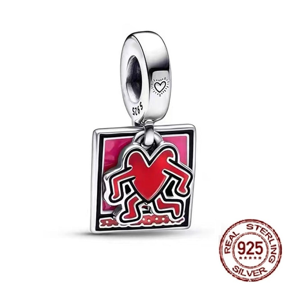 Charms Anhänger 925 Sterling Silber Charm Armband verschiedene Themen Damen Geschenk