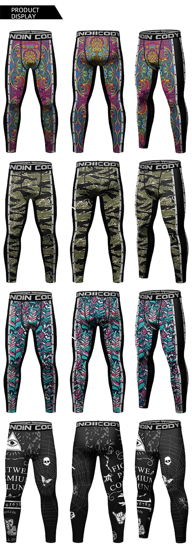 Herren Leggings Sporthose Jogginghose Trainingshose Lauf Hose Kompressionshose