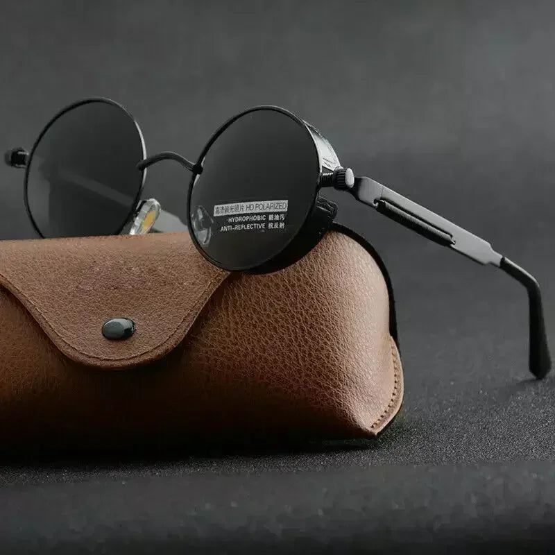 Damen Sonnenbrille Luxus Modische runde Herren Brille Vintage UV400