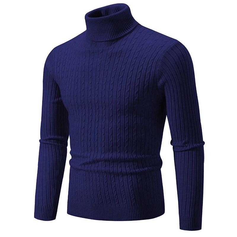 Herren Rollkragen Pullover Sweatshirt Pulli Zipper Sweater Shirt Langarmshirt